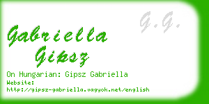 gabriella gipsz business card